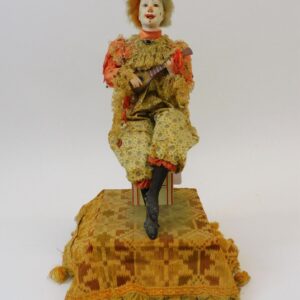 Leopold Lambert French Automaton Doll "Jester with Instrument" circa 1890