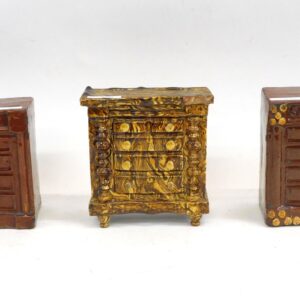Three 19th Century Redware Banks