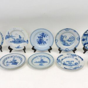 English Delft Plates and Bowl