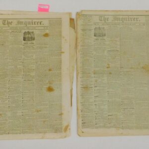 Nantucket Inquirer Newspaper Collection 1849 by Various Artists.