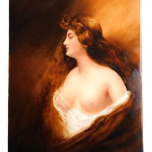 German Porcelain Plaque in KPM Style