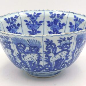 Ming Dynasty Kraak Porcelain Deer Bowl