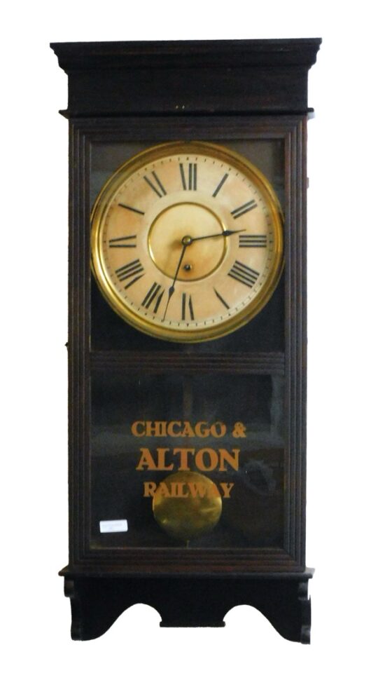 Railroad Wall Regulator Clock