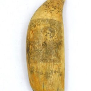 Exceptionally Rare Scrimshaw Whale's Tooth