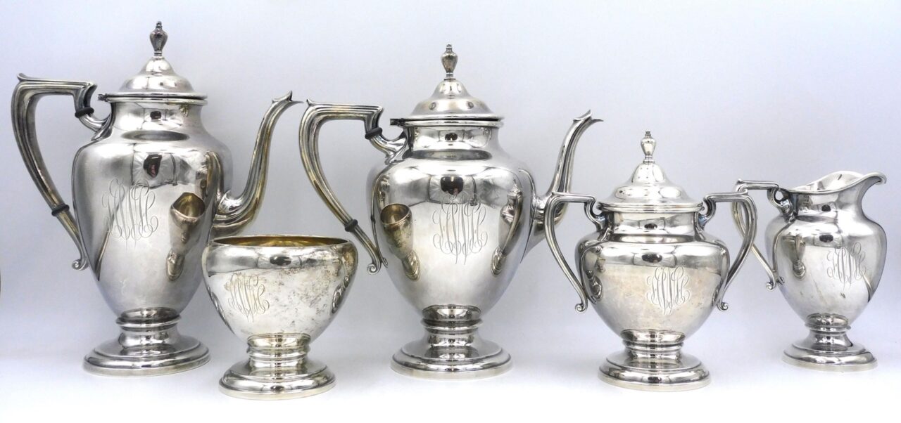 (5) Piece Sterling Silver Tea Set