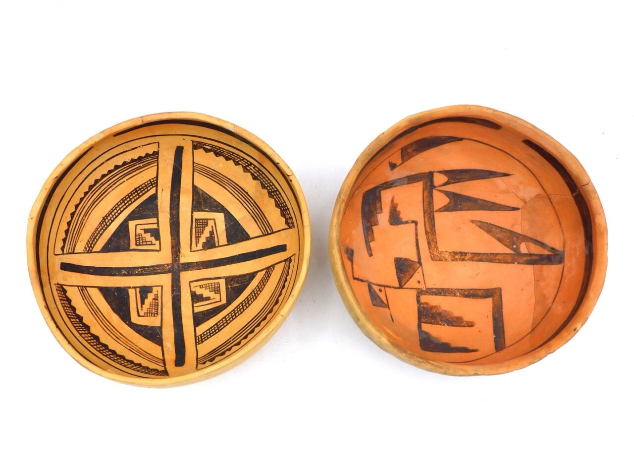 (2) Pre-Columbian Pueblo Bowls