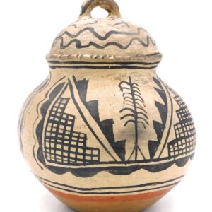 Tseque Pueblo Lidded Jar