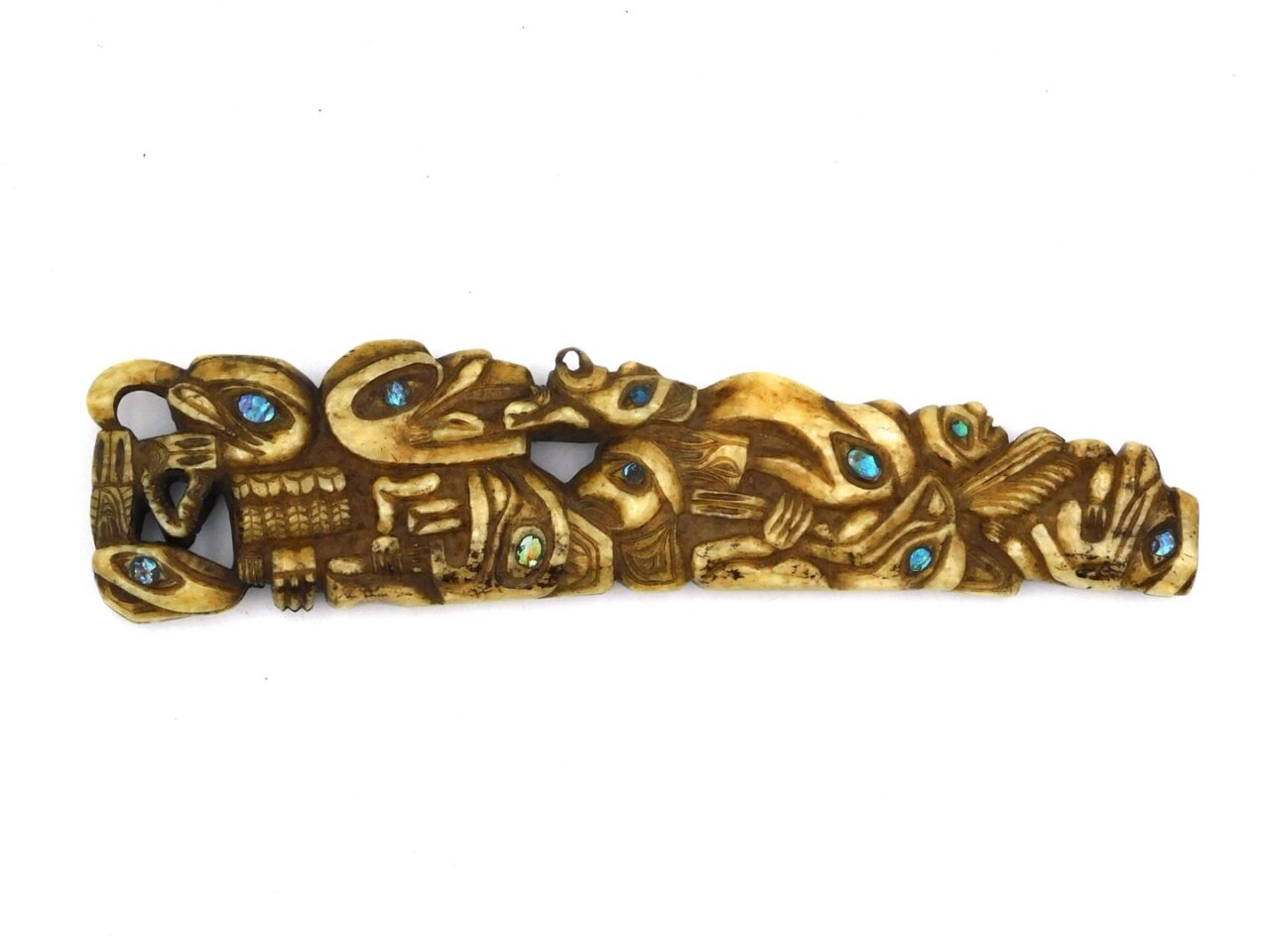 Northwest Coast Carved Bone Pipe