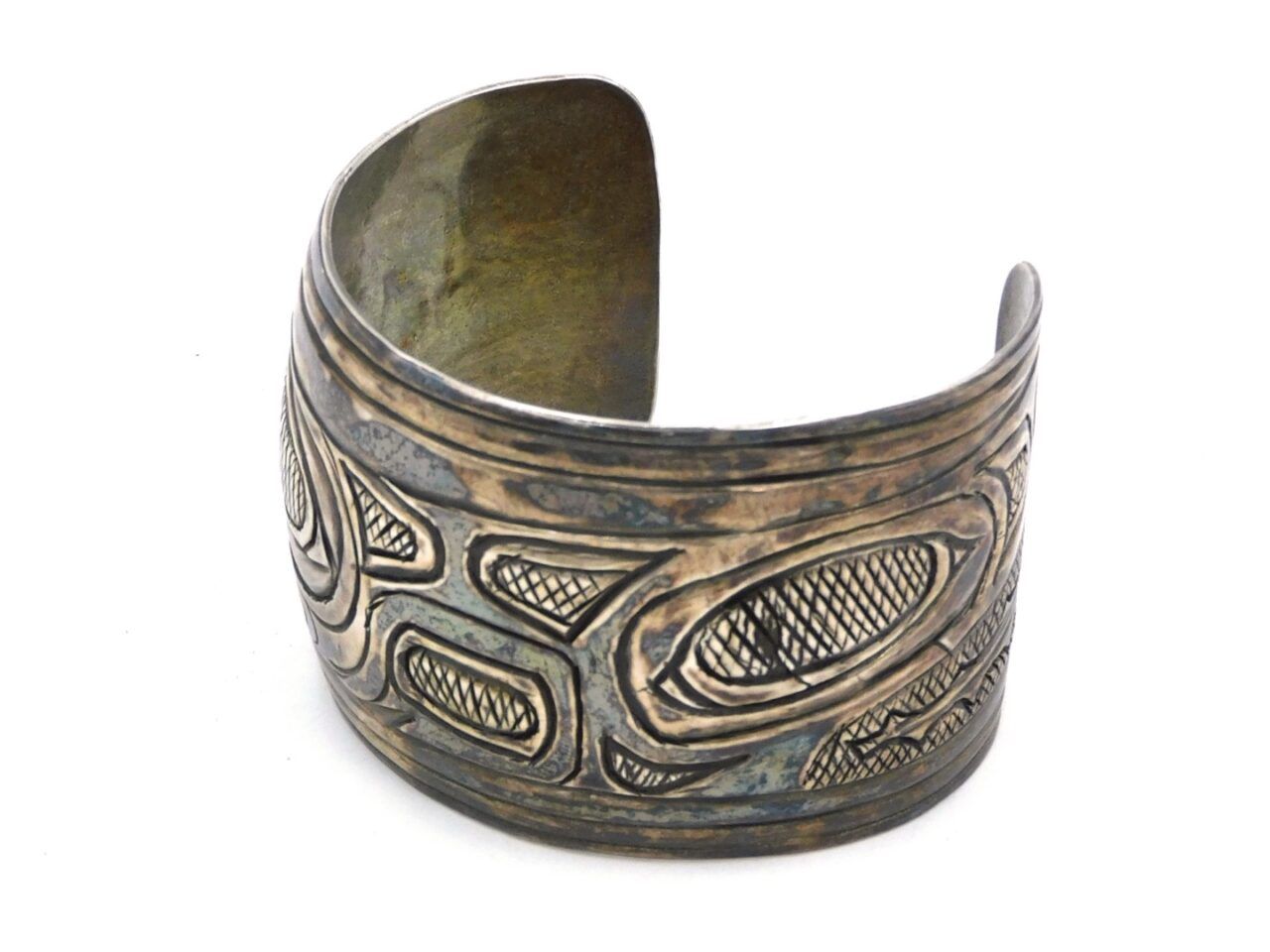 Northwest Coast Silver Cuff Bracelet