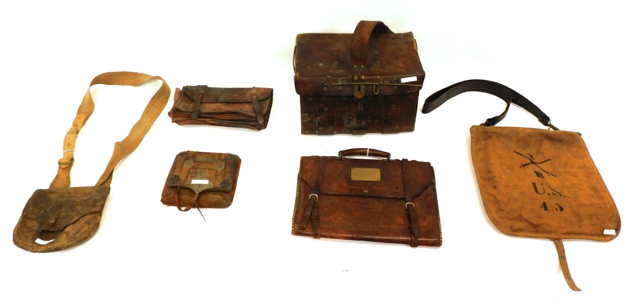 (6) Spanish-American War Era Bags and Box