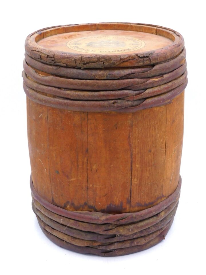 Hazard Wooden Gun Powder Keg