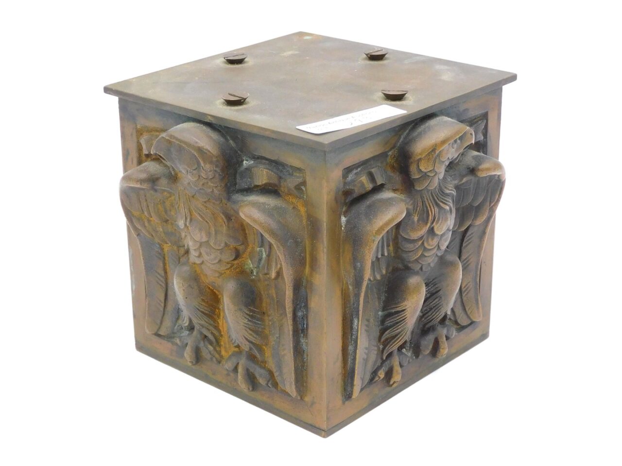Eagle Motif Brass Pedestal