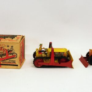 (2) Louis Marx Wind-up Bulldozer Toys