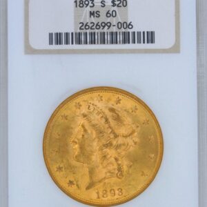 1893-S $20 Gold Liberty Head