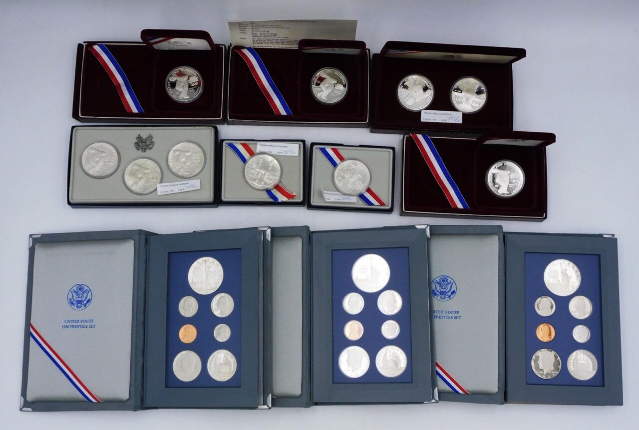 (10) Commemorative Silver Dollar Sets