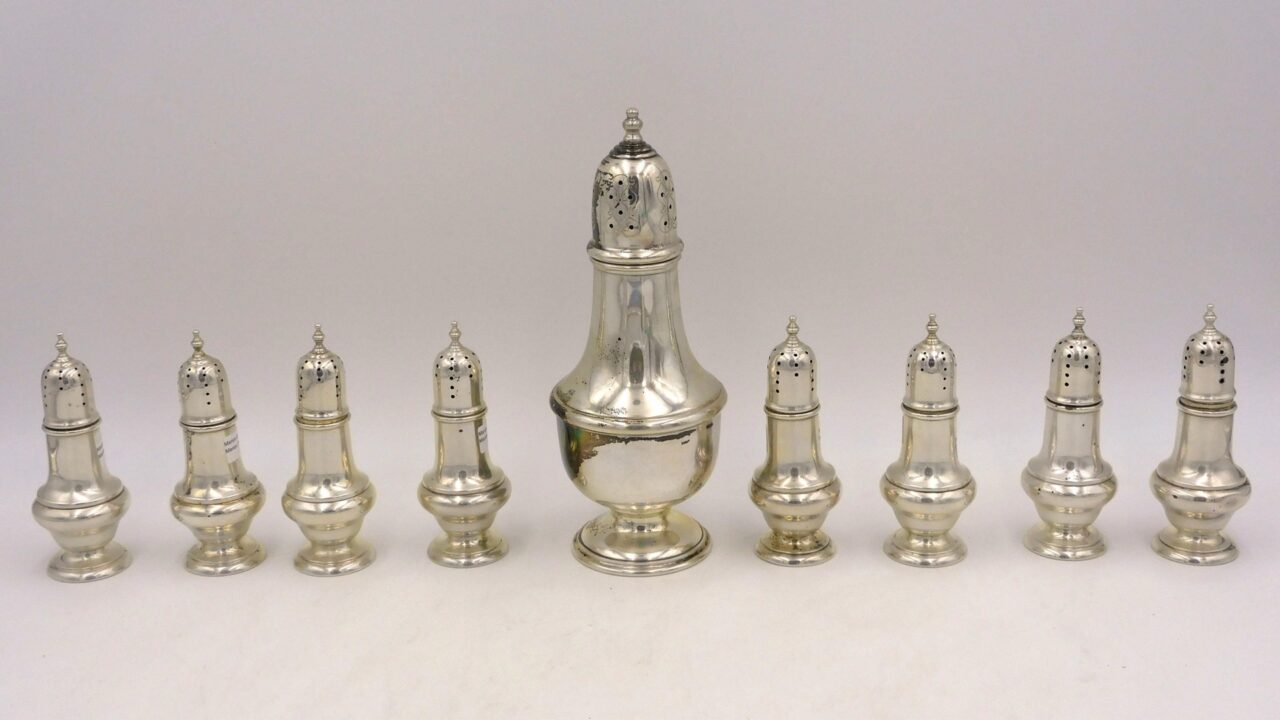 (9) Sterling Silver Shakers