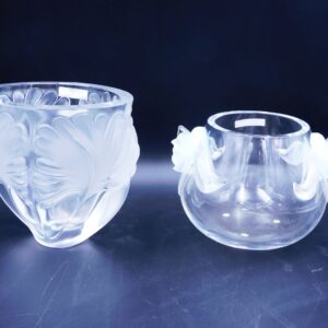 (2) Lalique Crystal Vases