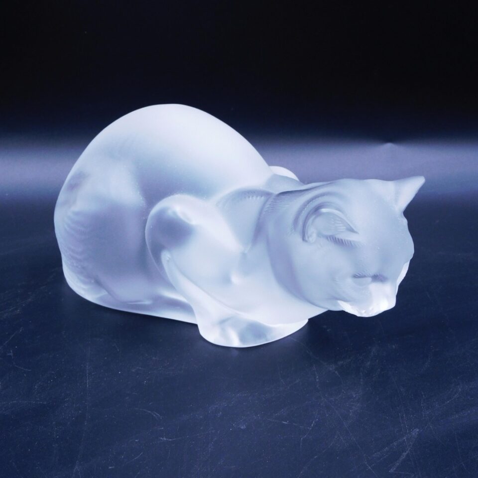 Lalique Cat Figure