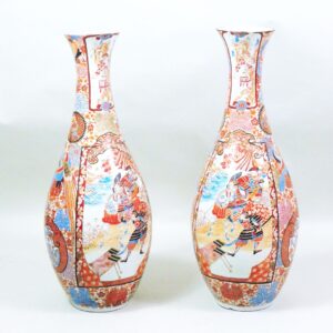 Pair of Imari Palace Porcelain Vases