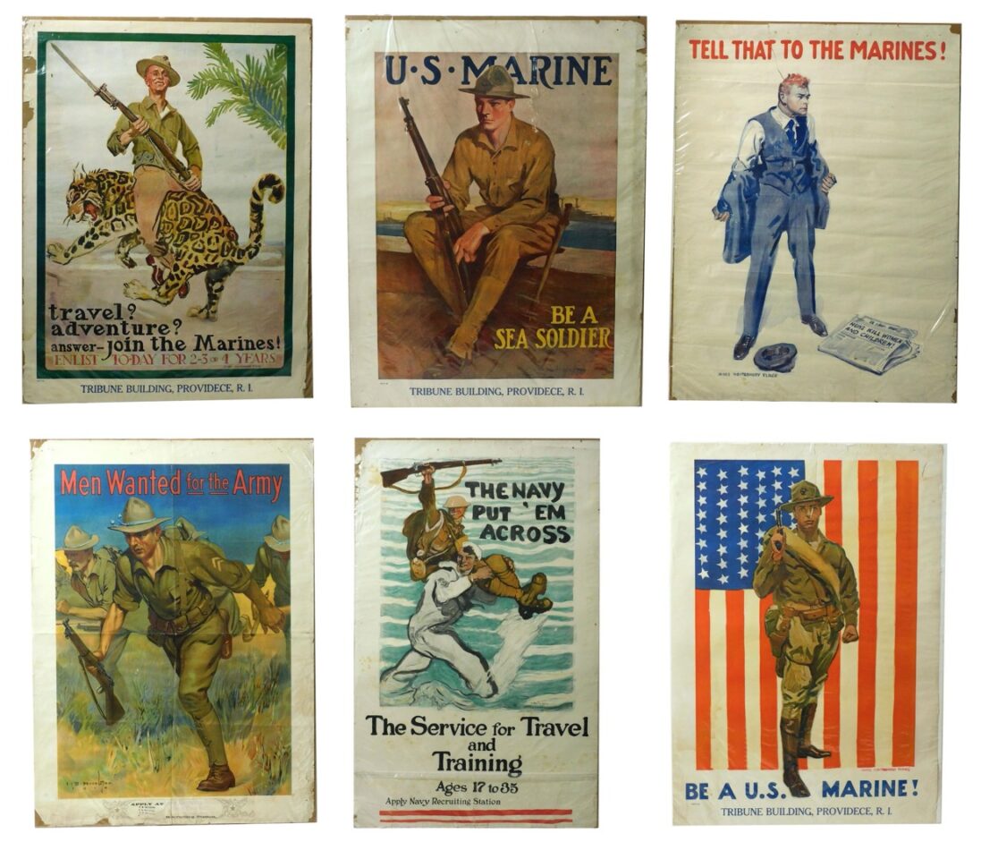 (6) WWI US Recruitment Posters