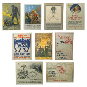 (9) US WWI Posters