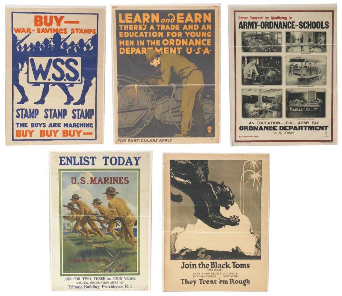 (5) US WWI Posters