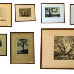 (7) Etchings by A.H. McLintock