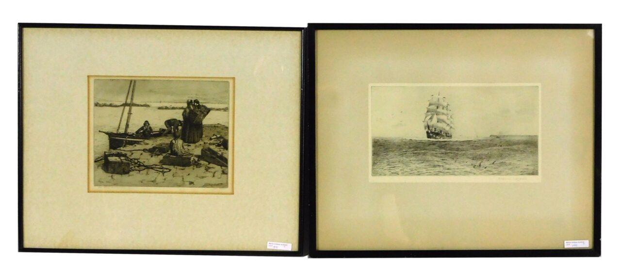 (2) Framed Etchings