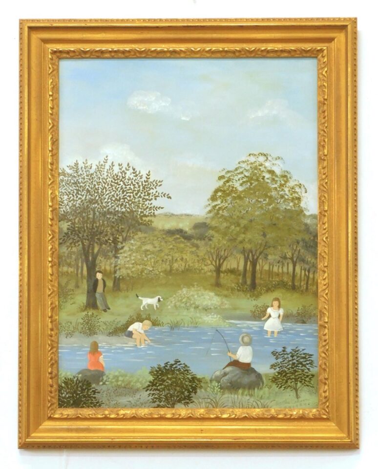 Martha Cahoon "Children At The Pond"