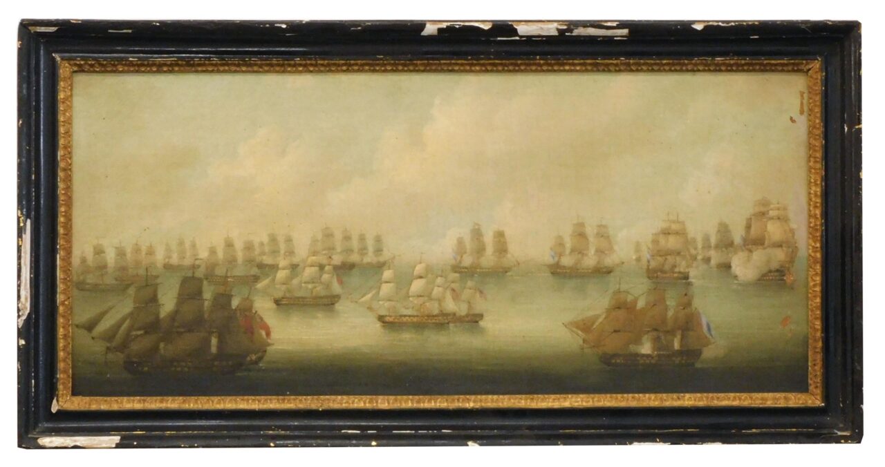 Naval Scene Painting
